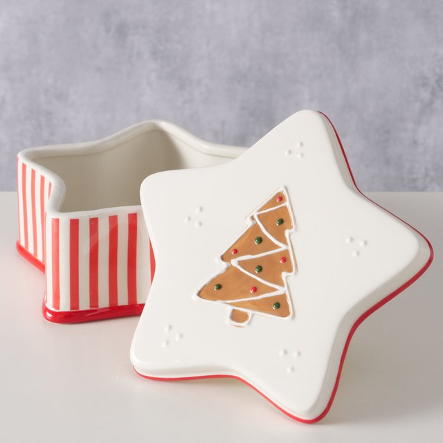 Borcan ceramic în formă de stea GINGER