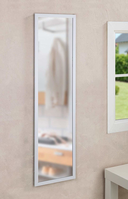 Oglindă de ușă Arcadia, albă, 119 x 29 cm, WENKO