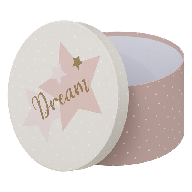 Cutii de depozitare pentru jucarii rotunde THALIE, set de 3 cutii