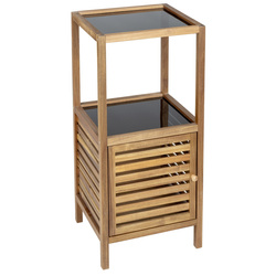 Coloană de baie din lemn de salcâm FONDI, înălțime 86 cm