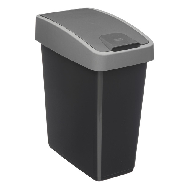 Coș de gunoi din plastic reciclat, 45 l