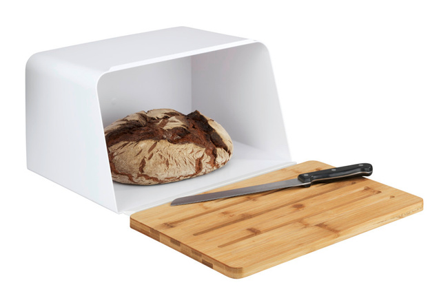 Cutie pentru paine cu tocator din lemn de bambus KUBO, WENKO
