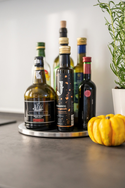 Placă rotativă, organizator pentru condimente, WENKO, argintie