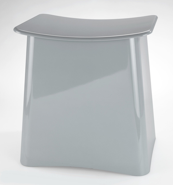 Cos pentru rufe cu scaun PLUS, 2-în-1, gris, WENKO