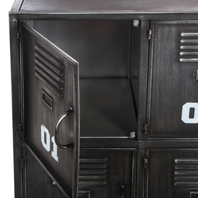 Dulap metalic pentru depozitarea articolelor, pe roti, cu usi multiple