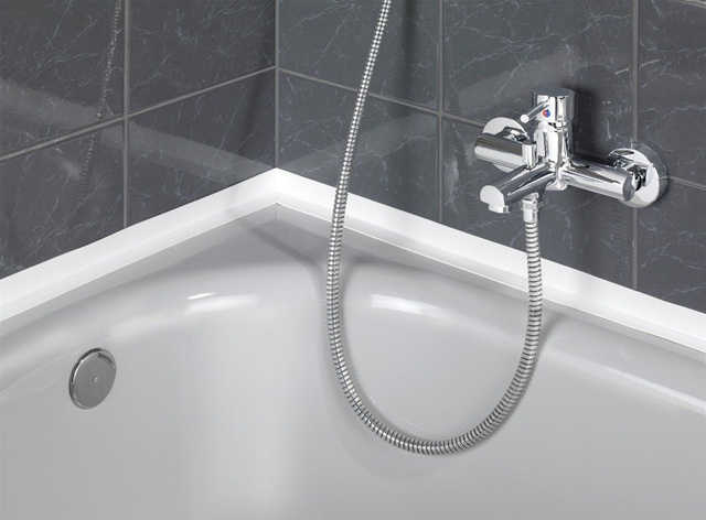 Bandă de etanșare largă pentru cădița de duș, 3,5 m, lățime 5 cm, WENKO