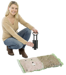 Saci de vid pentru depozitare, set de saci de plastic + pompă - 40 x 60 cm (3 buc), 50 x 70 cm (2 buc), WENKO