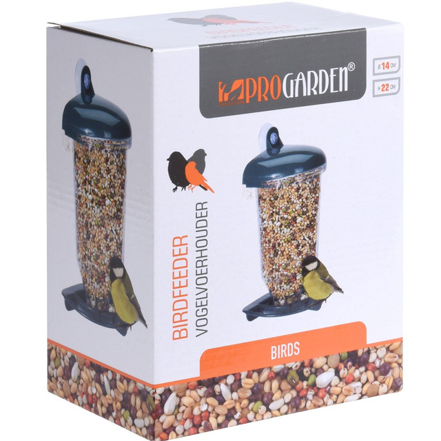 Hranitoare pentru pasari cu alimentator, 22 cm