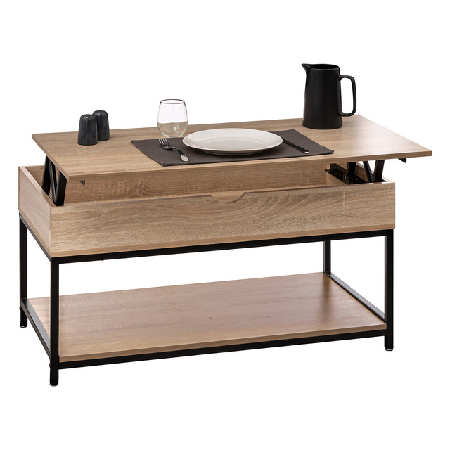 Masa de cafea cu blat rabatabil ALIAJ, 95 x 50 x 51 cm