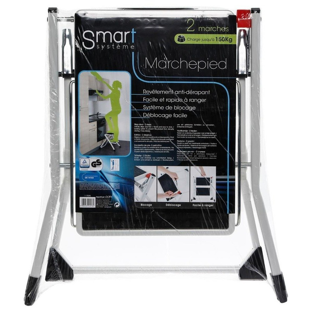 Scară metalică cu două niveluri