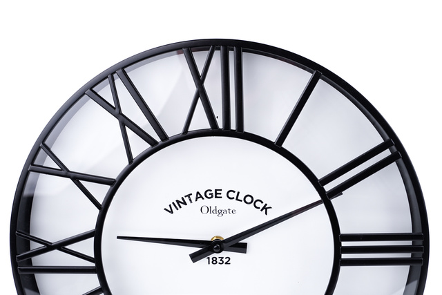 Ceas de perete Atmosphere, Ø 35 cm, negru