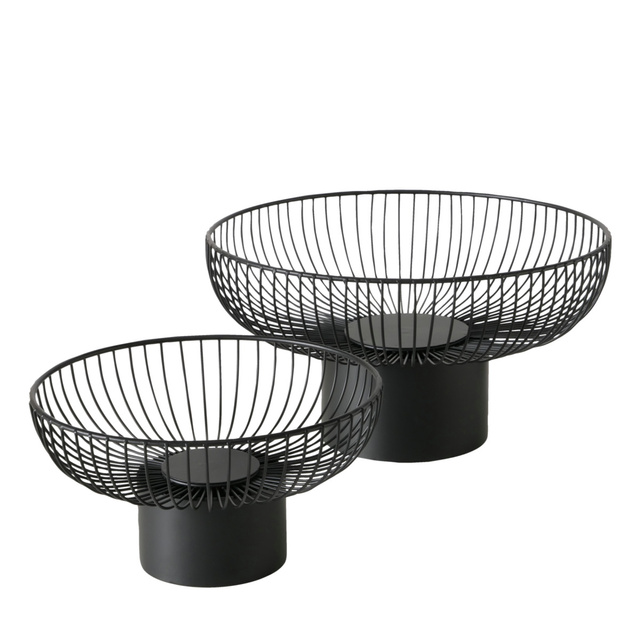 Tăvi metalice pentru fructe CINDY, 2 buc. Ø 30-39 cm