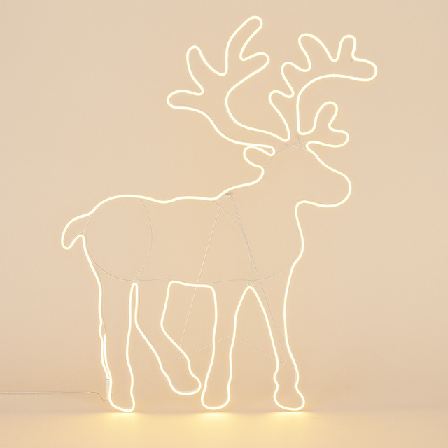 Decorațiune de Crăciun LED, ren, 100 x 80 cm