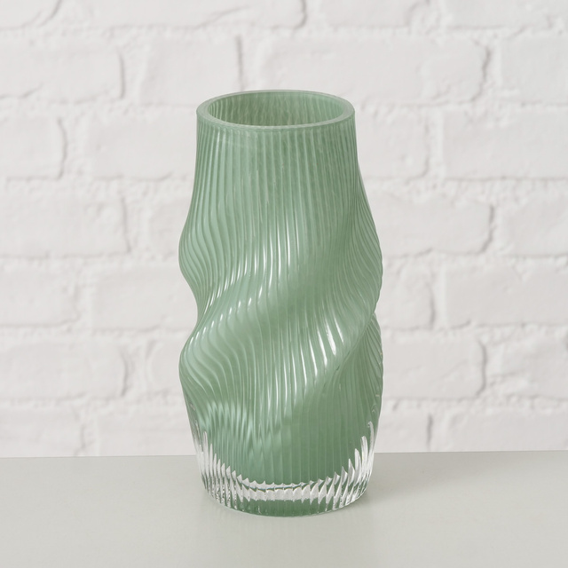 Vază din sticlă zdrobită, formă VERESE, 30 cm