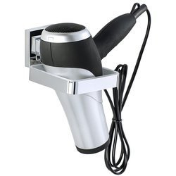Suport uscător de păr QUADRO, Vacuum-Loc, oțel inoxidabil, WENKO