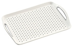 Tava servire Kesper, 45.5 x 32 x 4.5 cm, Plastic, Alb