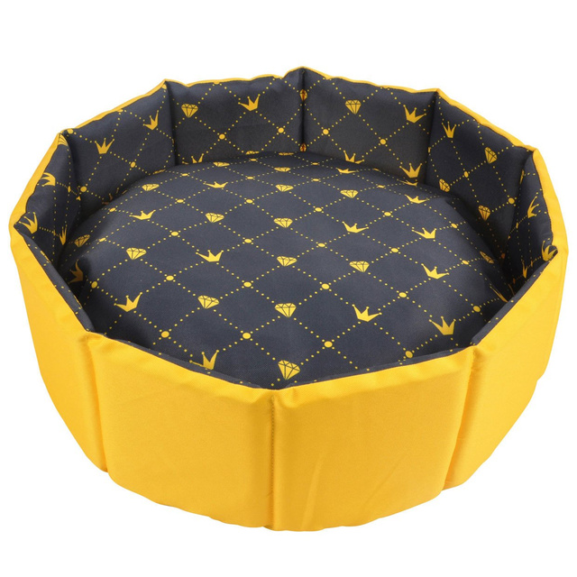 Pat pentru caini si pisici cu perna detasabila CHIC, Ø 48 cm