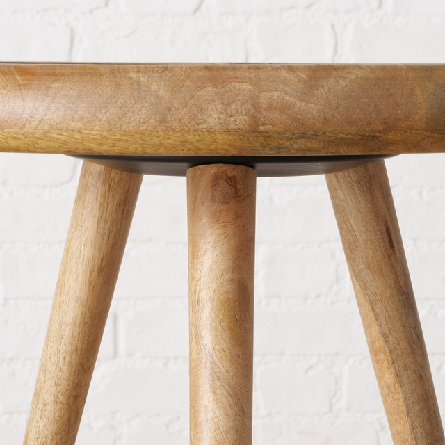 Masuta de cafea Herve, set 2 bucati, lemn de mango