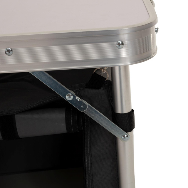 Masă de călătorie pliabilă cu două compartimente mari, 69,5 x 47 x 120 cm