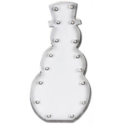 Decoratiune cu iluminare LED: om de zapada