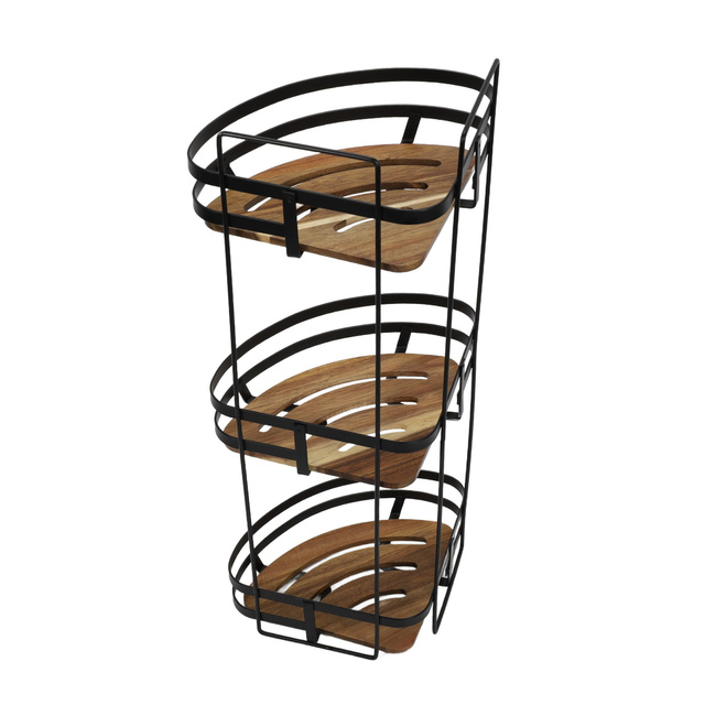 Raft colțar cu 3 niveluri Blackacia