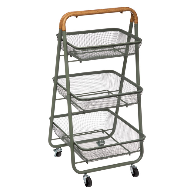 Cărucior de baie Trio, 3 niveluri, metal