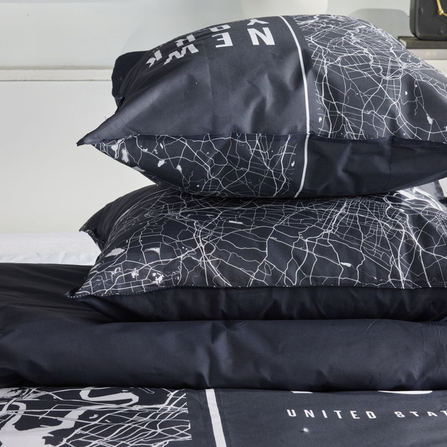 Lenjerie de pat din bumbac, 220 x 240 cm, 2 perne, JAVA