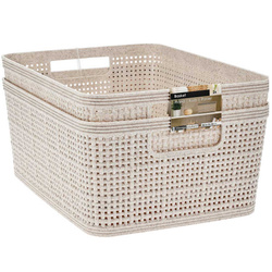 Coșuri de organizare din plastic, 24,5 x 19 x 10 cm, 2 buc.