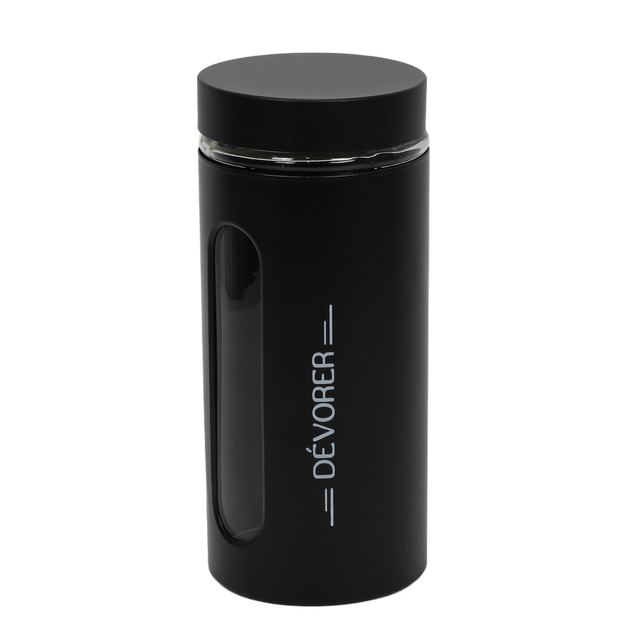 Recipient alimentar din sticla NEGRA, 1250 ml