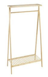 Raft din lemn cu raft pentru pantofi si genti, Lanai, WENKO