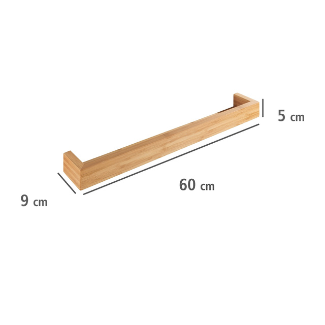 Raft baie BAMBOO, bambus, 60 x 9 x 5 cm, WENKO