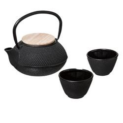 Ceainic cu cesti, fonta, 800 ml