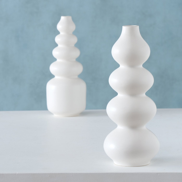 Vaza ceramica, forma rotunda BRUNIL, inaltime 30 cm