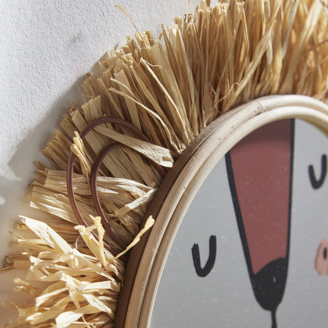 Oglindă pentru camera copiilor THE KING OF THE JUNGLE, Ø 40 cm