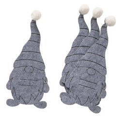 Buzunare din fetru pentru tacâmuri GNOMI, 4 buc.