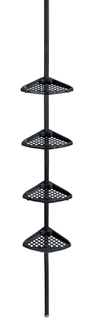 Etajera telescopica Opal, Negru, ALLSTAR