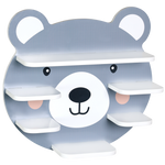 Etajeră de perete cu urechi pentru camera copilului, 45 cm