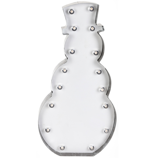 Decoratiune cu iluminare LED: om de zapada