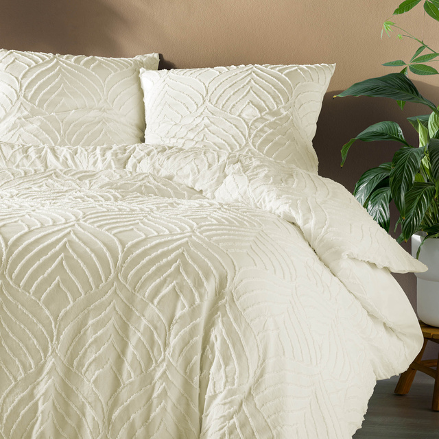 Set de lenjerie de pat cu model capitonat, HELTIE, 240 x 220 cm