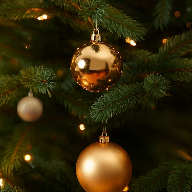 Globuri in diverse finisaje, Ø 8 cm, 4 buc.