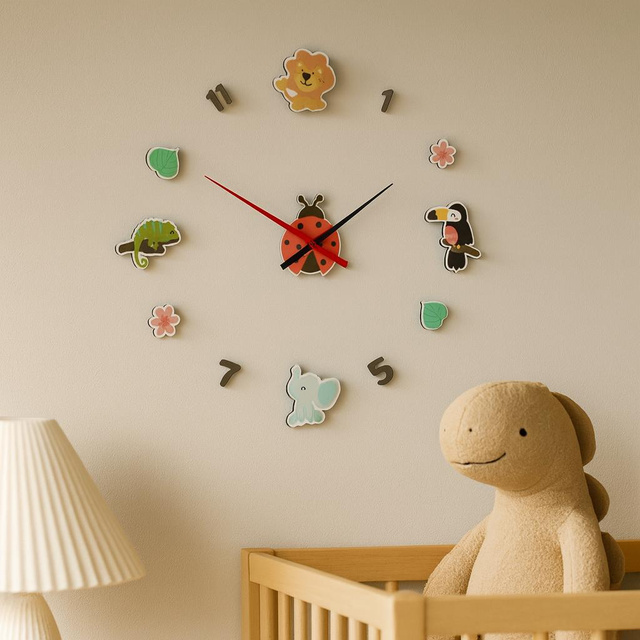 Ceas DIY pentru camera copilului VIB, model 1