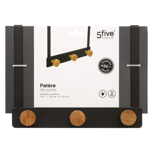 Umeras metalic pentru usa cu 3 carlige