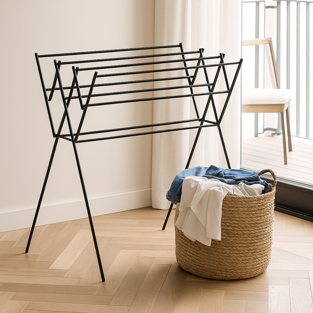 Uscător de rufe pliabil HARMEN, cu trei niveluri, 9 m