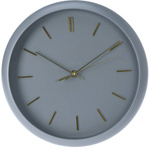 Ceas de perete modern, cu ace aurii, Ø 31 cm