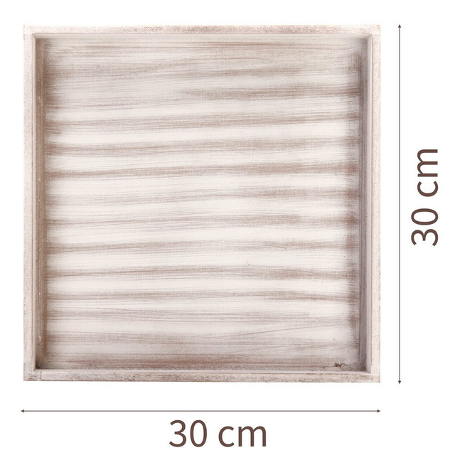 Tavă de mic dejun TRAY, 30 x 30 cm, gri