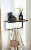 Raft de perete cârlige din bambus, 58 x 26 x 26 cm, Loft, WENKO