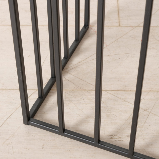 Set 2 masute de cafea metalice Joris, blat oglinda