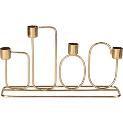 Sfeșnic cu modele geometrice, 27 x 16 cm