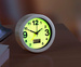 Ceas deşteptător electronic cu cadran fluorescent, Ø 9,5 cm