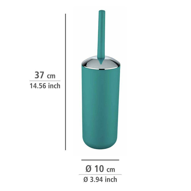 Recipient pentru perie BRASIL + perie WC, WENKO, turcoaz